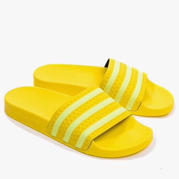 ADIDAS Originals yellow Adilette slide sandals 6